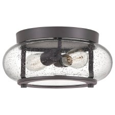 Quoizel Trilogy 2 Light Flush Mount Old Bronze Quoizel Trilogy 2 Light Flush Mount Old Bronze