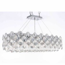 Raina 10 Light Oblong Pendant Crystal & Chrome Raina 10 Light Oblong Pendant Crystal & Chrome