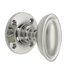 Raised Oval Mortice Knob Polished Nickel Raised Oval Mortice Knob Polished Nickel