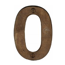 Heritage Numerals 0 RBL351 Solid Rustic Bronze Heritage Numerals 0 RBL351 Solid Rustic Bronze