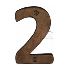 Heritage Numerals 2 RBL351 Solid Rustic Bronze Heritage Numerals 2 RBL351 Solid Rustic Bronze