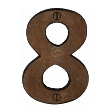 Heritage Numerals 8 RBL351 Solid Rustic Bronze Heritage Numerals 8 RBL351 Solid Rustic Bronze