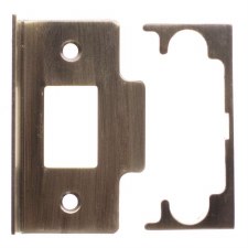 Mortice Latch Rebate Kit CE Rated Matt Antique Brass