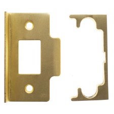 Mortice Latch Rebate Kit CE Rated Satin Brass