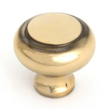 From The Anvil Regency Cupboard Knob 40mm Aged Brass