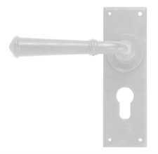 From The Anvil Regency Lever Euro Door Handle External Black From The Anvil Regency Lever Euro Door Handle External Black