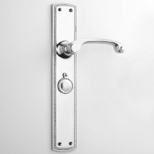 Aston Regency Lock Handle with Escutcheon Polished Chrome