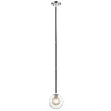 Remy Single Light Pendant Chrome & Black Remy Single Light Pendant Chrome & Black