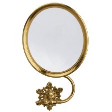 Renaissance Bathroom Magnifying Mirror Polished Brass