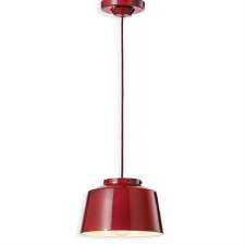 Ferroluce 50's Retro Pendant Light C2000 Bordeaux