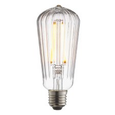 Ribbed Pear E27 4W LED Light Bulb