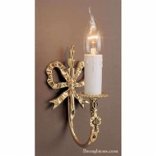 Richmond Bow Single Wall Light Polished Brass