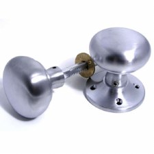 Rim Knobs Satin Chrome