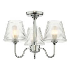 Rimaz 3 Light Bathroom Semi Flush Polished Chrome