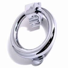 Croft Ring Door Knocker 1893 Polished Chrome