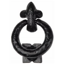 Heritage Tudor Ring Knocker TC335 Black Ironwork