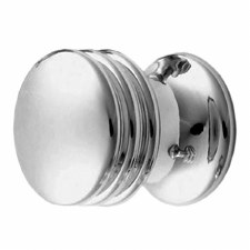 Ringed Design Cabinet Knob 17mm Polished Chrome