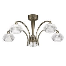 Ripples Ceiling Light, 5 Lights Bronze Ripples Ceiling Light, 5 Lights Bronze