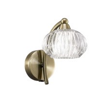 Ripples Single Wall Light Bronze