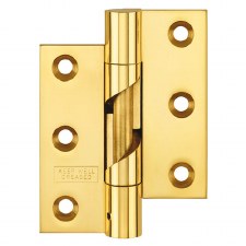 Rising Hinge 1810 Left Hand 75x67mm Polished Brass Unlacquered