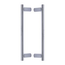 Heritage Round Bar Pull Handles BTB2059 336mm Polished Chrome