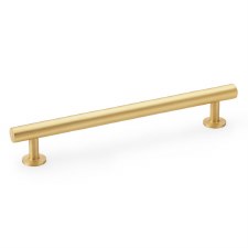 Round Cabinet Pull Handle 160mm Satin Brass