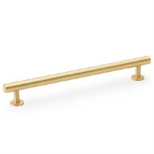 Round Cabinet Pull Handle 192mm Satin Brass