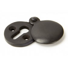 From The Anvil Round Covered Escutcheon Aged Bronze From The Anvil Round Covered Escutcheon Aged Bronze