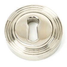 From The Anvil Round Escutcheon Beehive Polished Nickel From The Anvil Round Escutcheon Beehive Polished Nickel