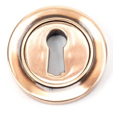 From The Anvil Round Escutcheon Plain Polished Bronze From The Anvil Round Escutcheon Plain Polished Bronze