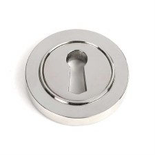 From The Anvil Round Escutcheon Plain Polished 316 Stainless Steel
