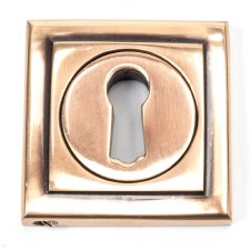From The Anvil Round Escutcheon Square Polished Bronze