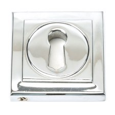 From The Anvil Round Escutcheon Square Polished Chrome