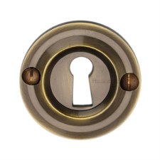 Heritage Round Escutcheon V1016 Antique Brass