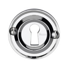 Heritage Round Escutcheon V1016 Polished Chrome