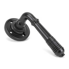 From The Anvil Reeded Round Rose Door Handles Unsprung Aged Bronze From The Anvil Reeded Round Rose Door Handles Unsprung Aged Bronze