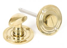 From The Anvil Round Bathroom Thumb Turn & Release Polished Brass