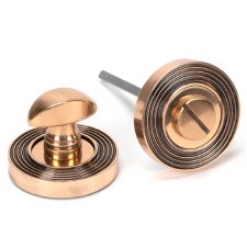 From The Anvil Round Thumbturn Set Beehive Polished Bronze From The Anvil Round Thumbturn Set Beehive Polished Bronze