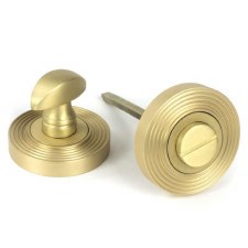 From The Anvil Round Beehive Turn & Release Satin Brass