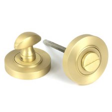 From The Anvil Round Plain Turn & Release Satin Brass