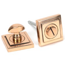 From The Anvil Round Thumbturn Set Square Polished Bronze From The Anvil Round Thumbturn Set Square Polished Bronze
