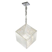 Salzburg Crystal Cube Pendant 1803 Chrome