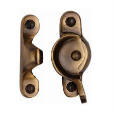 Heritage Sash Fastener V2060 Antique Brass