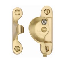 Heritage Sash Fastener V2060 Lockable Satin Brass