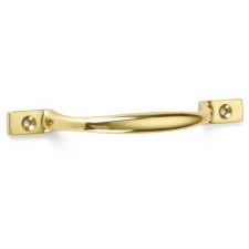 Sash Handle 5" Polished Brass Unlacquered