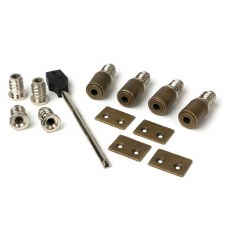 From The Anvil Set Of 4 Sash Stops Burnished Brass