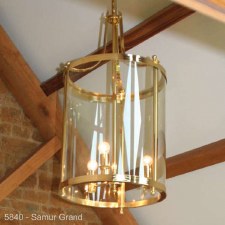 Saumur Large Lantern Polished Brass