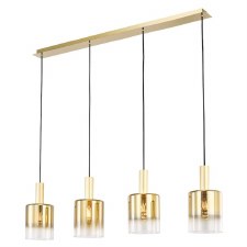 Savannah 4 Light Bar Pendant Satin Gold
