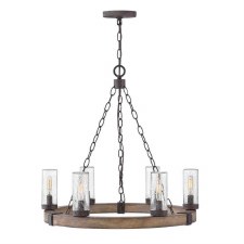 Hinkley Sawyer 6 Light Chandelier Wood Effect Hinkley Sawyer 6 Light Chandelier Wood Effect