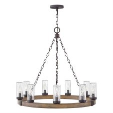 Hinkley Sawyer 9 Light Chandelier Wood Effect Hinkley Sawyer 9 Light Chandelier Wood Effect